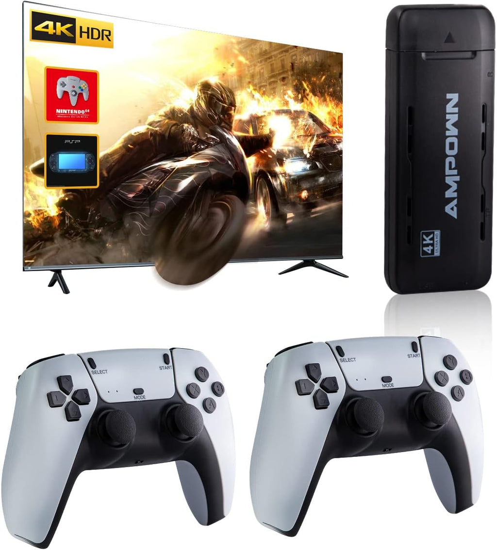 Retro Game Console with 2.4G Wireless Joystick Controller R4484