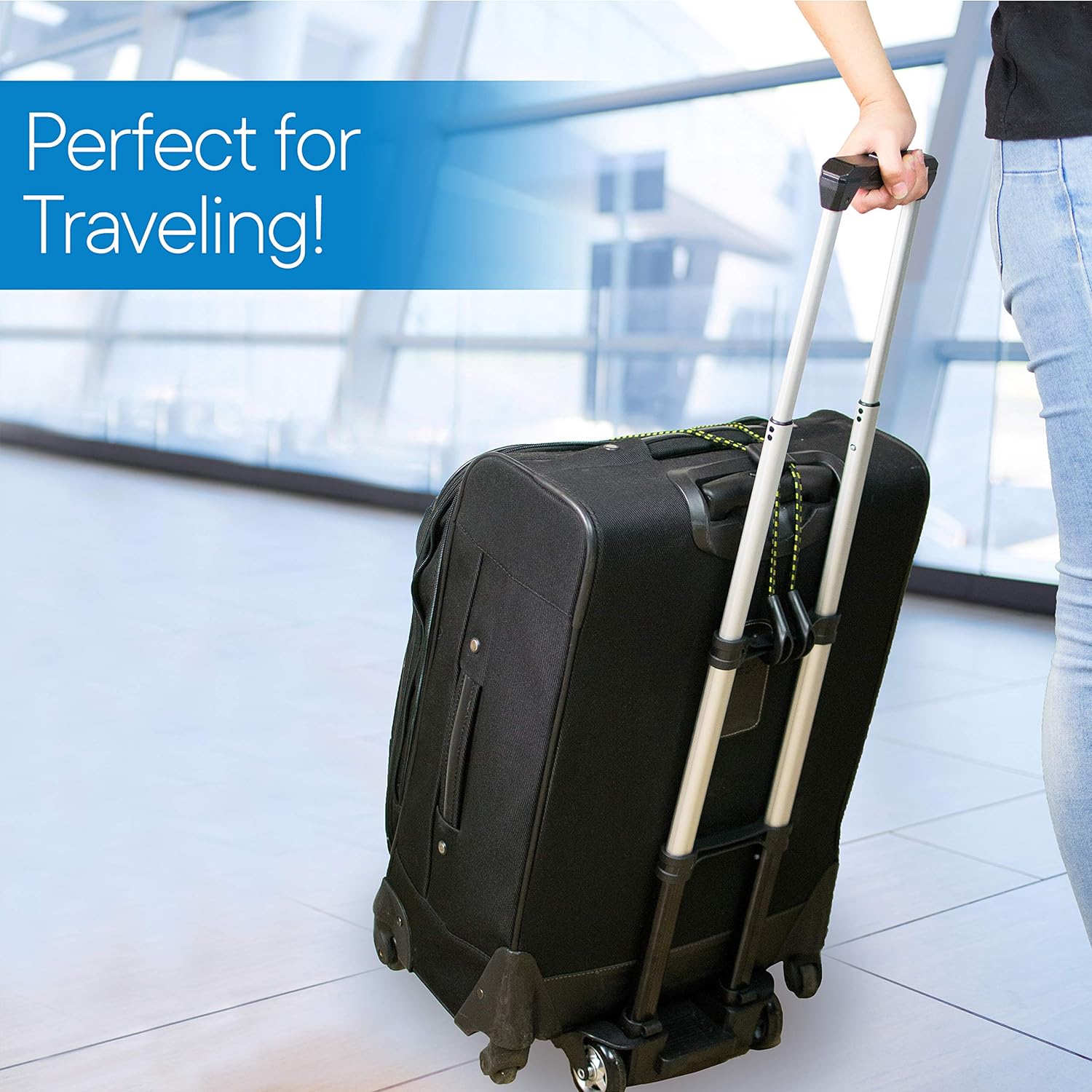Black Aluminum Folding Luggage Cart N78662