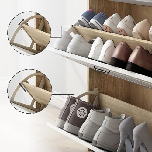 Shoe Cabinet with 3 Flip Drawers and 2 Drawers Z434