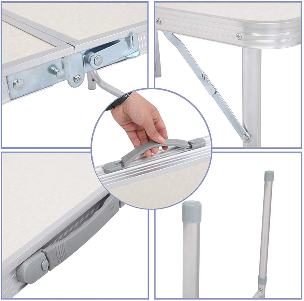Aluminum Height Adjustable Portable Folding Table I542