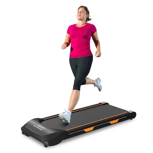 Under Desk Treadmill with Incline, 2 in 1 Walking and Jogging, Small Portable Treadmill with Remote Control T1202
