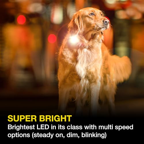 Rechargeable LED Dog Collar Light - Waterproof Silicone Safety Light S3337