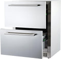 24 Inch Under Counter Drawer Fridge with Weatherproof Full Stainless Steel Body K2849