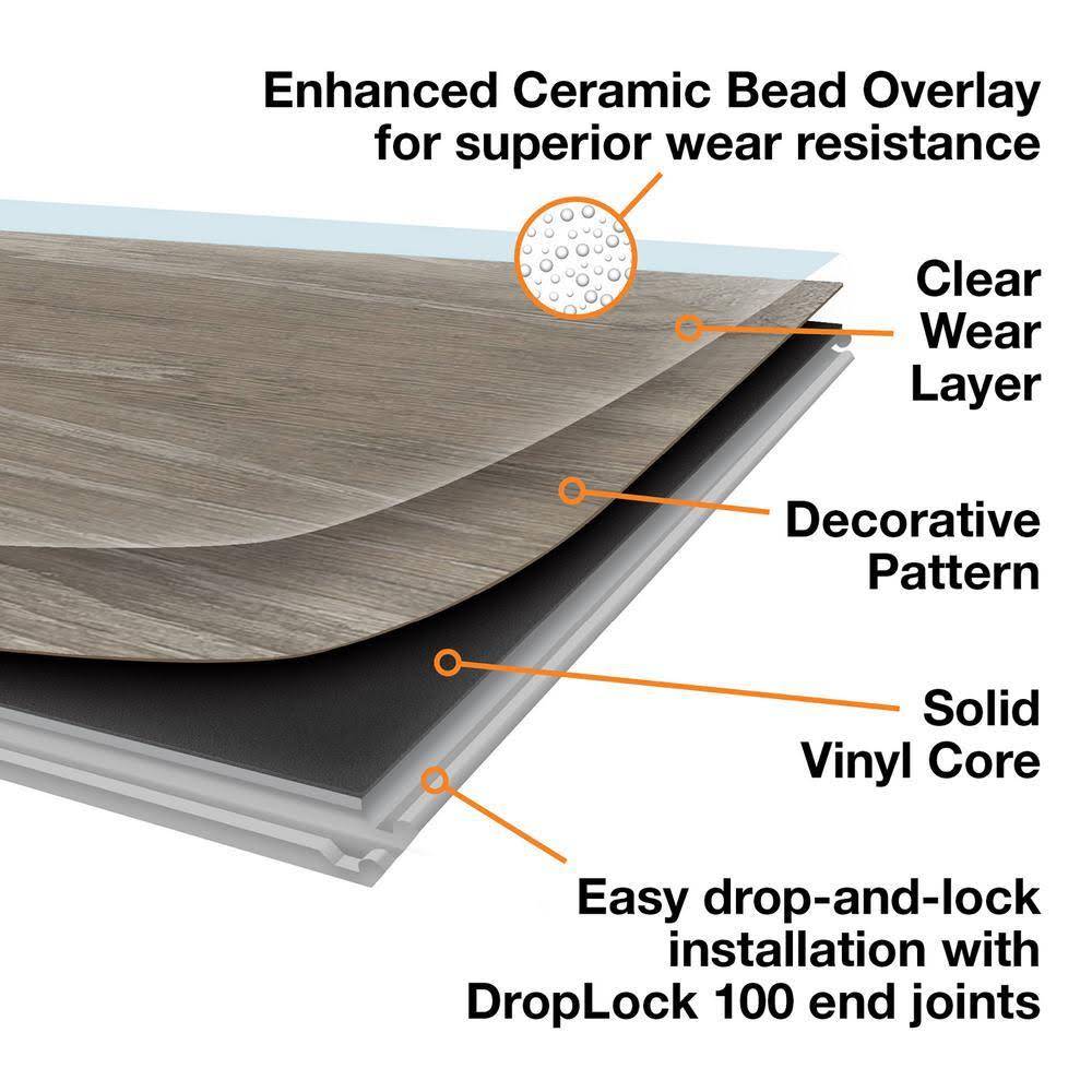 Warm Cherry Luxury Vinyl Plank Flooring (24.74 Sq. ft. / CASE) E216