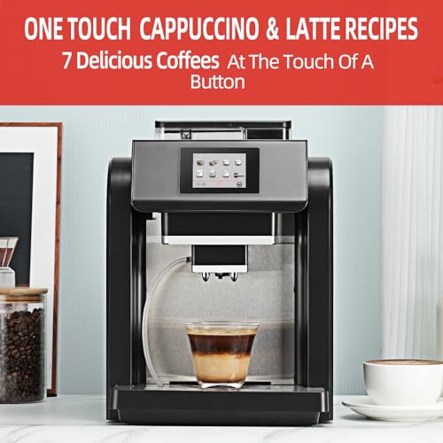 Fully Automatic Espresso Machine with Milk Frother and Built-in Grinder O17395