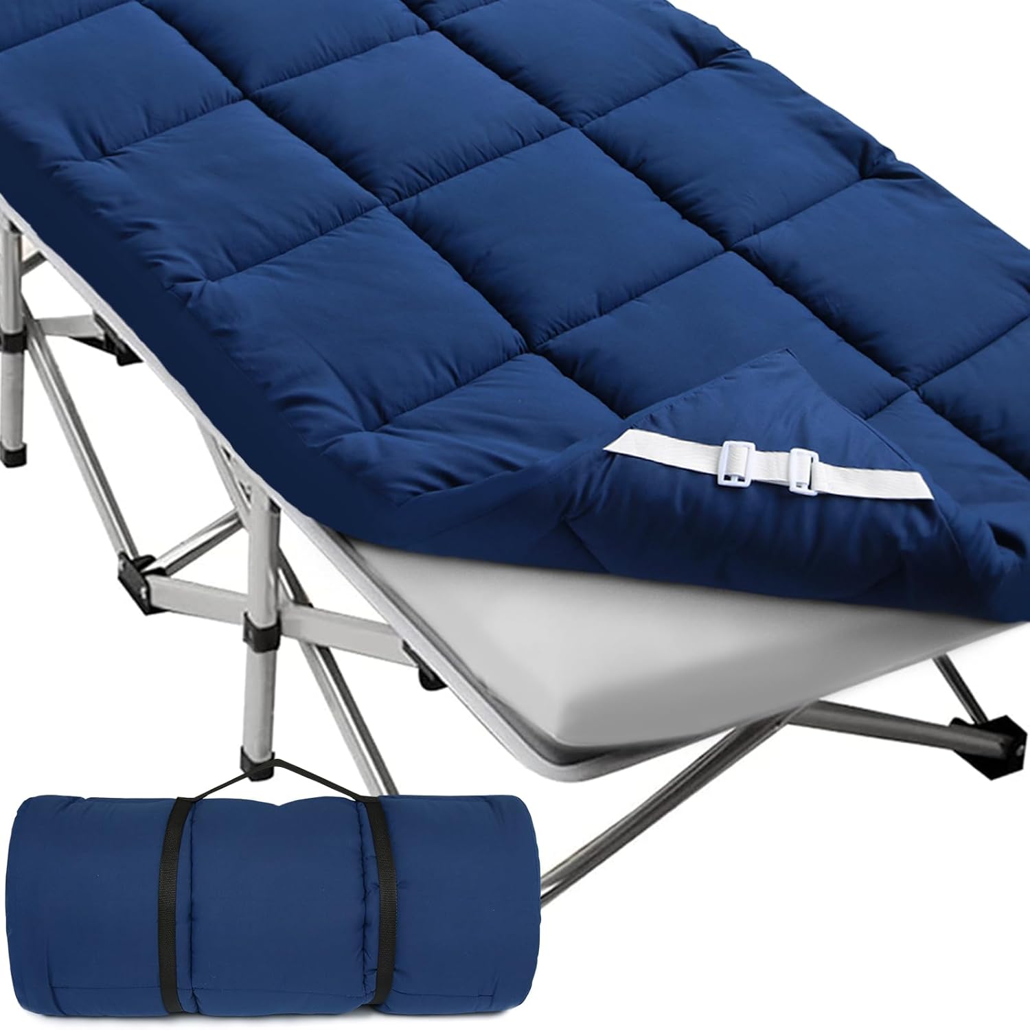 Navy Cot Mattress Topper 2 Pack K705
