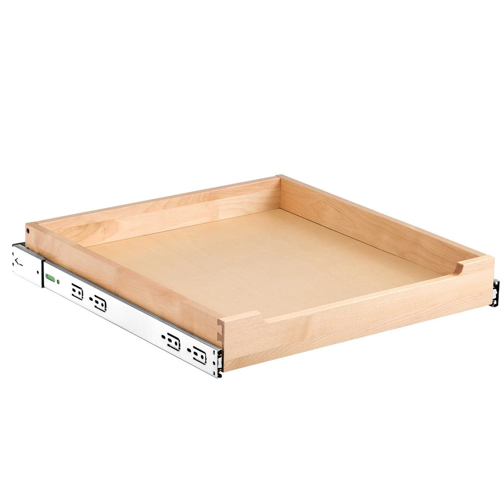 20-inch Wide Wood Drawer, 21-inch Deep, Soft Close Slide Out Shelf W8904