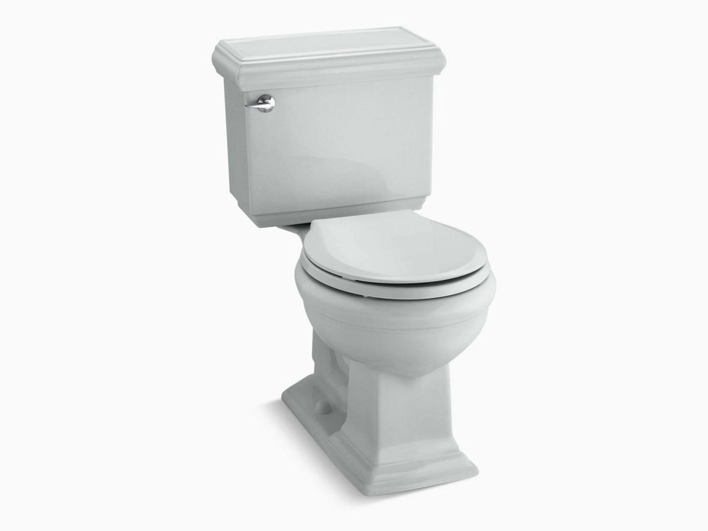 Ice Grey Two Piece Round Front Comfort Height Toilet E5292