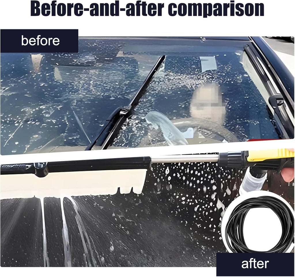 12 PCS Car Windshield Washer Hose Replacement with Hose Connectors Black D987