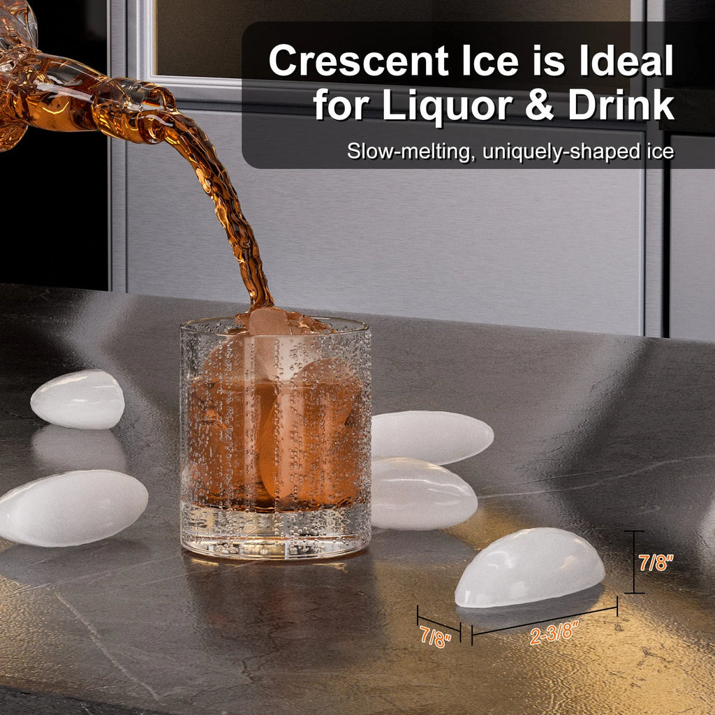 15" Stainless Steel Crescent Ice Maker C41592