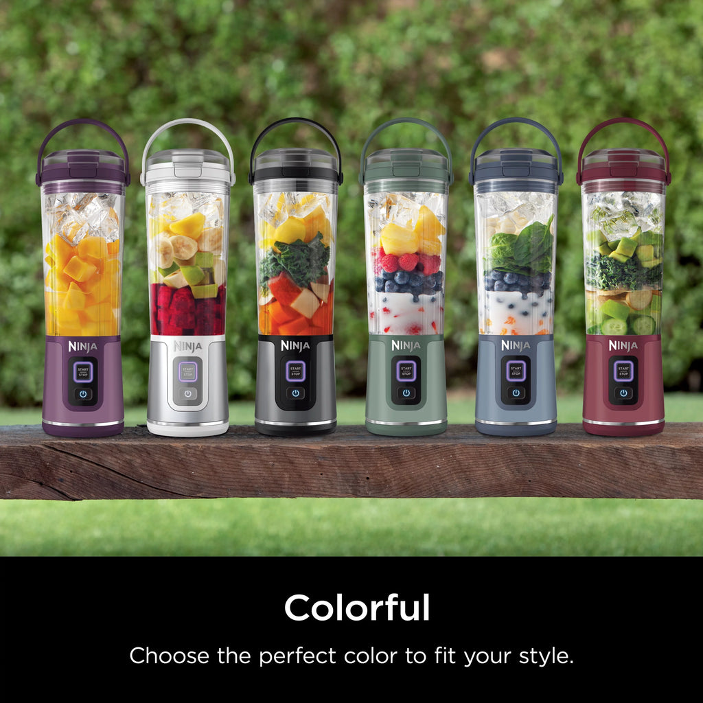 18 oz. Portable Blending Vessel with Leakproof Lid and Sip Spout, Denim Blue B9546