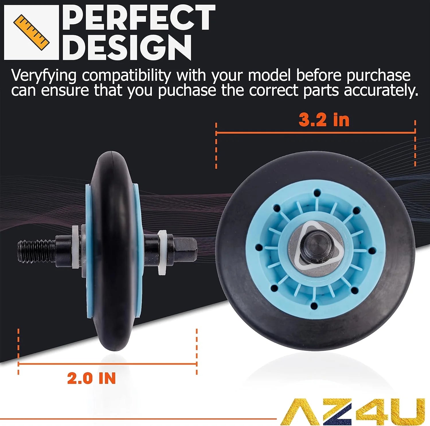 Dryer Repair Kit with Rollers Belt Pulley S35881