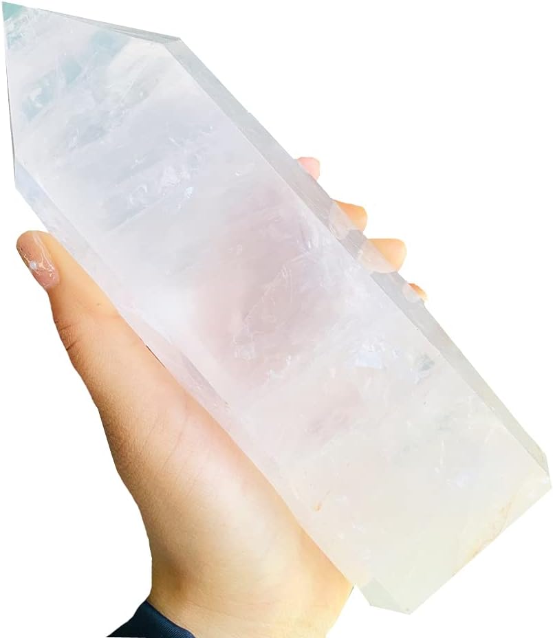 Natural Clear Quartz Tower Crystal Point Pack of 2 M9801