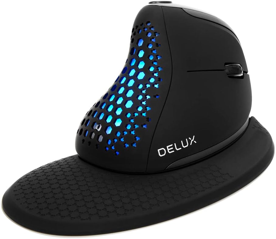 Wireless Ergonomic Vertical Mouse with OLED Screen, 7200DPI, Rechargeable C330