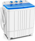 Mini Washing Machine, 11lbs Washer & 6.6lbs Spin Dryer Combo, Compact Washer Machine with Drain Pump E9561