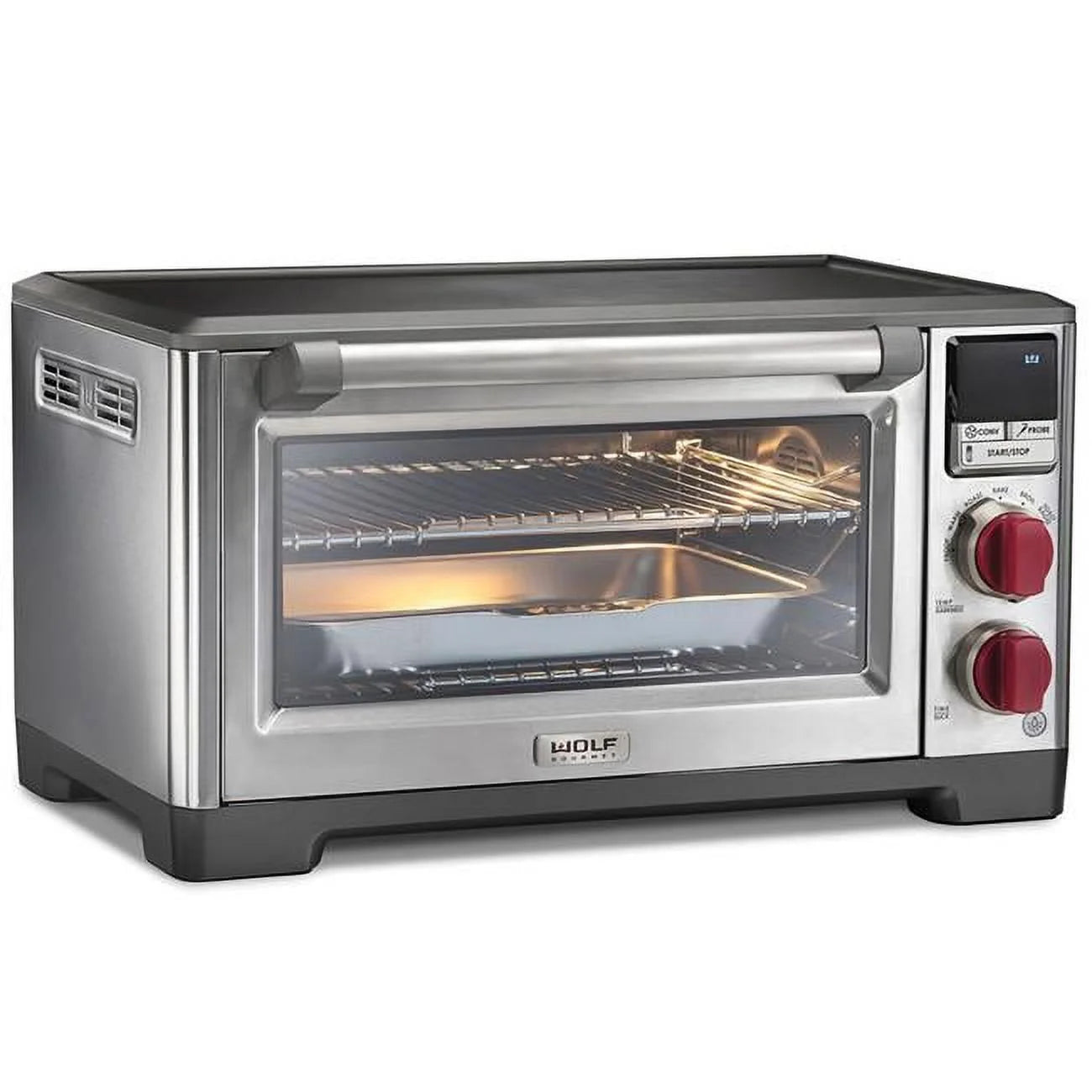 Countertop Oven with Red Knobs M128