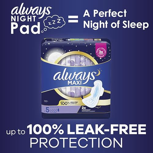 20 Count Heavy Overnight Maxi Pads with Wings B2495