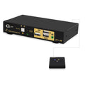 4K@60Hz 2 in 1 Out USB-C KVM Switch with Audio and USB 2.0 Hub Y6801