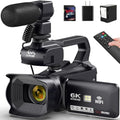64MP 18X Digital Zoom IR Night Vision Camcorder with 4.0" Touch Screen WiFi and 64G SD Card R866