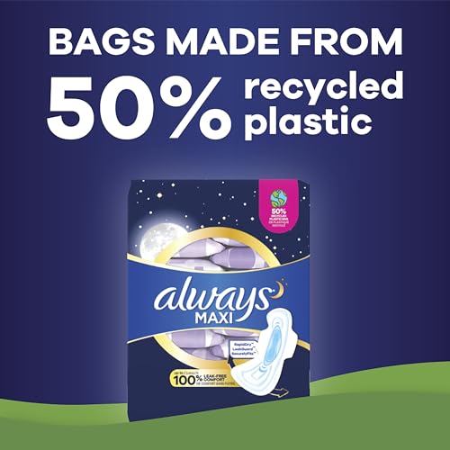 20 Count Heavy Overnight Maxi Pads with Wings B2495