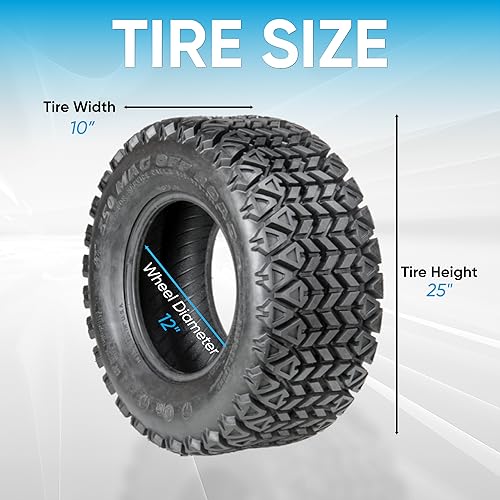 25x10.00-12 All Terrain ATV/UTV Tire F319
