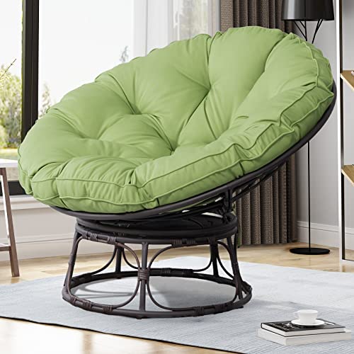 Navy Wicker Papasan Chair with Cushion and Frame N6986