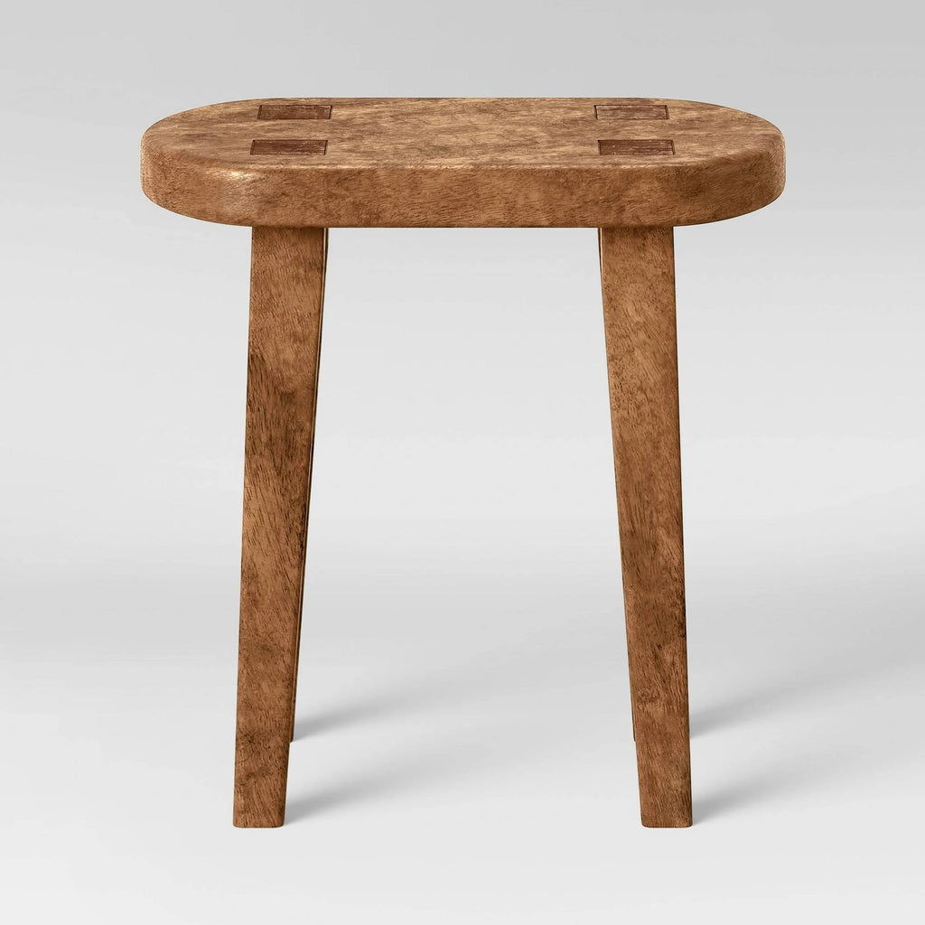 Tall Carved Wood Table Brown Z599