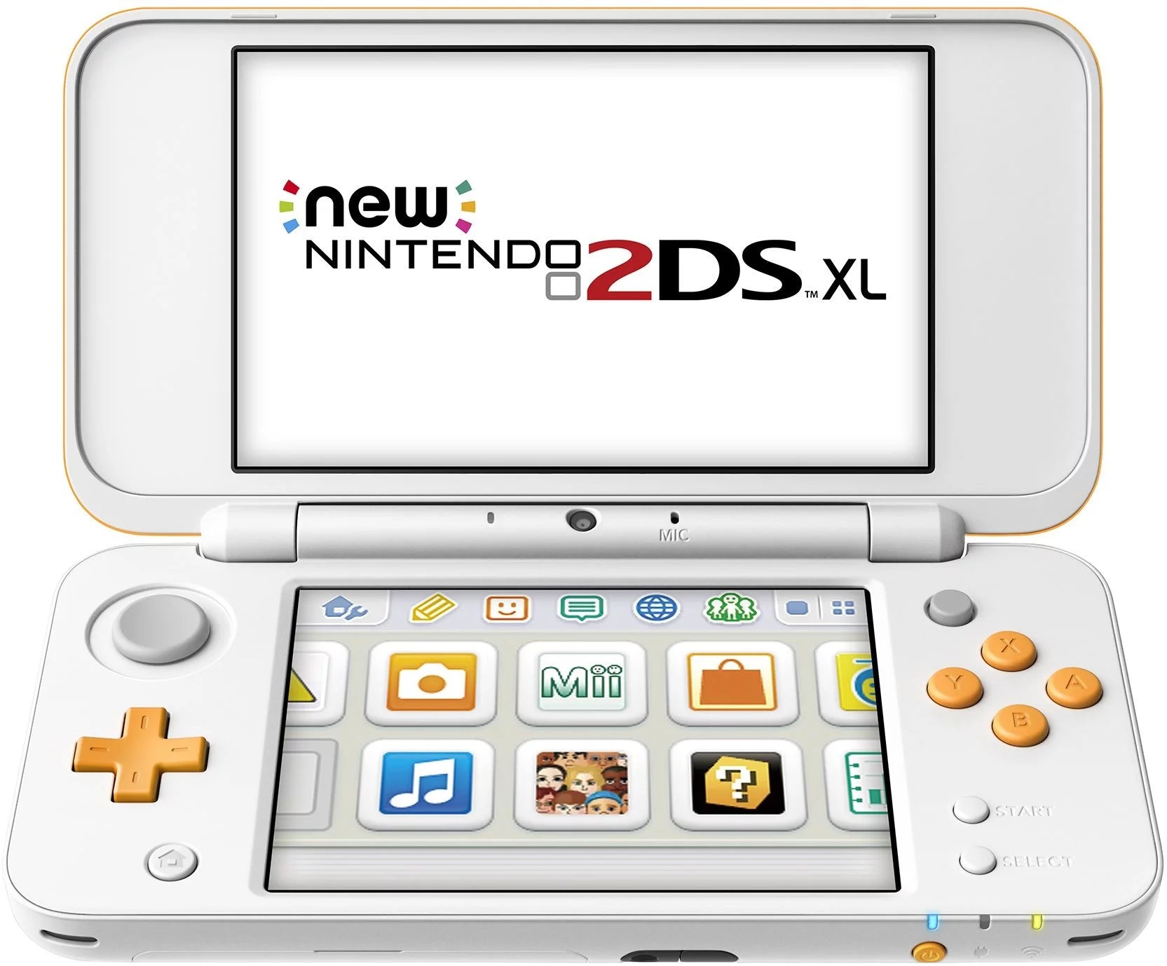 White & Orange Portable Gaming Console F24743