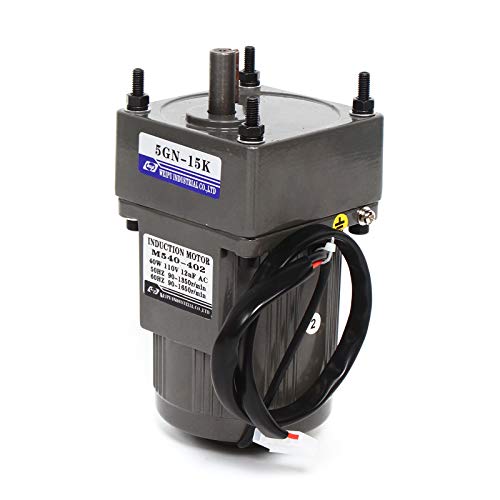110V AC Single-Phase High Torque Electric Gear Motor with Speed Controller 0-45RPM 120W 30K W1365