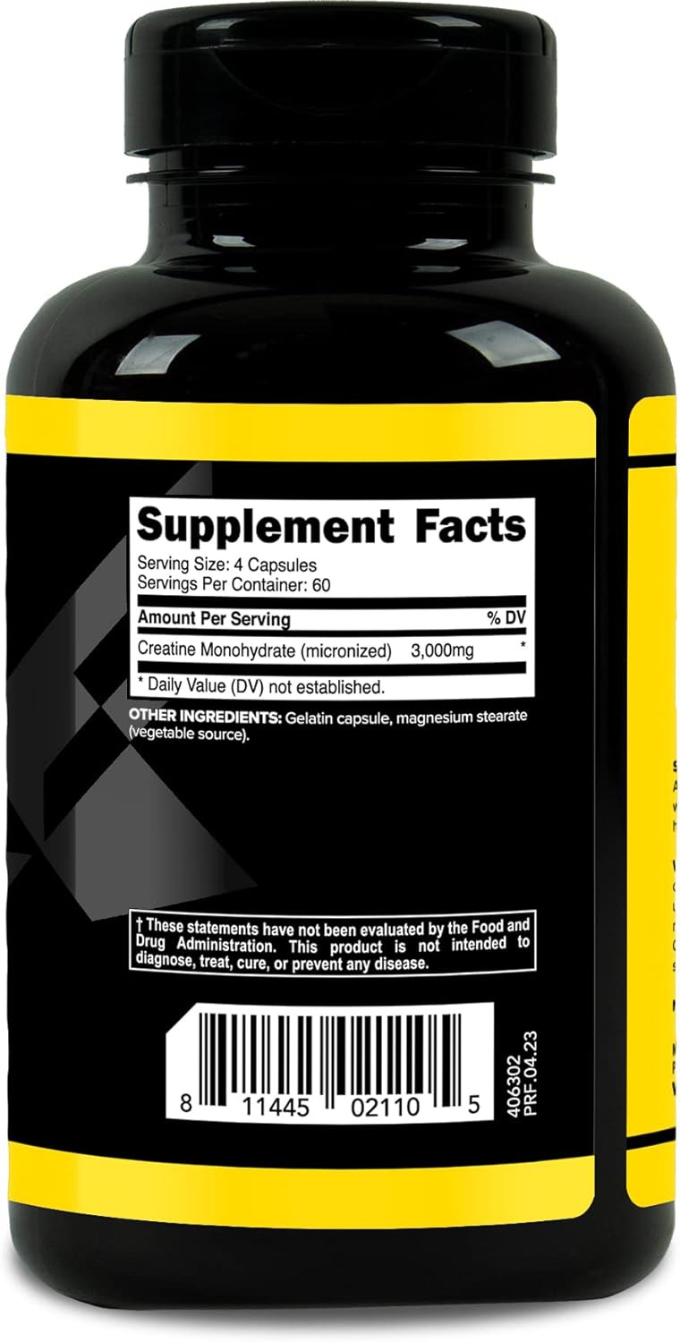 Creatine Monohydrate Capsules, 240 Capsules H248