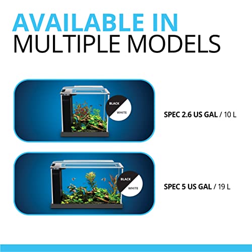 Freshwater Aquarium Kit with LED Lighting and 3-Stage Filtration V59672