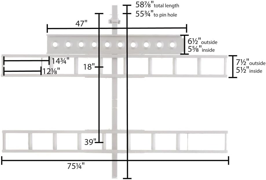 Aluminum Double Motorcycle Carrier G1203