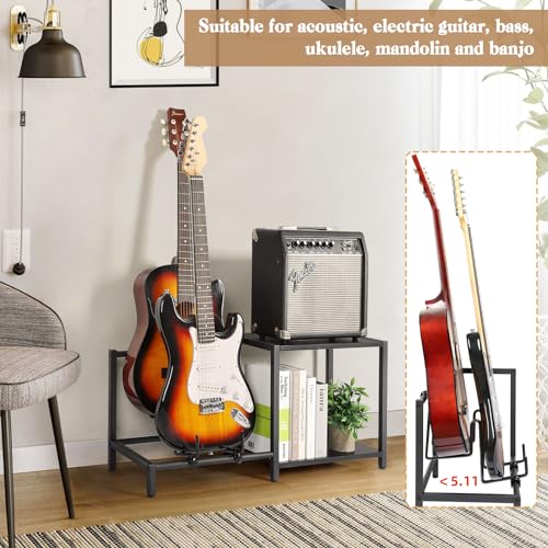 3-Piece Floor Guitar Rack with Amp Support K627022
