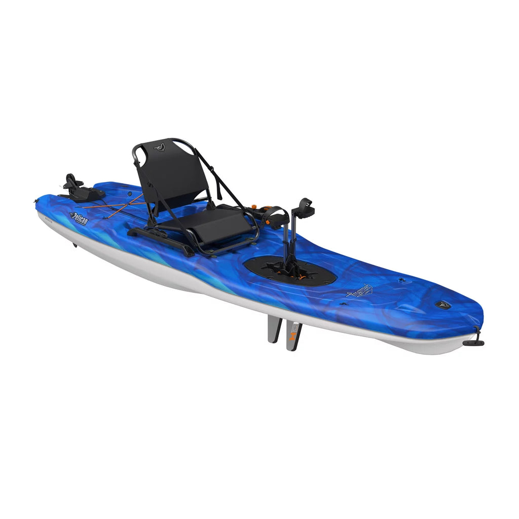 Sit-on-Top Recreational Pedal Kayak - 10 ft - Vapor Deep Blue/White V29004