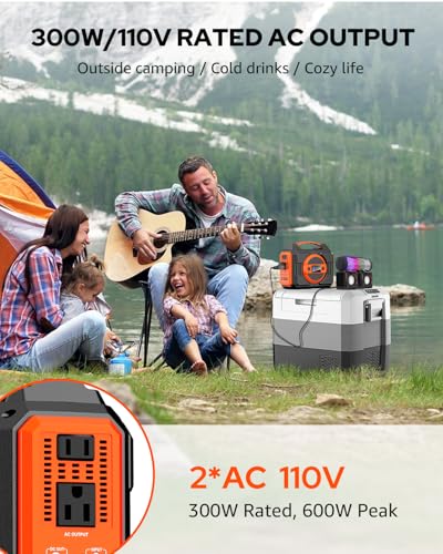 Portable Solar Generator 300W 220Wh with 40W Solar Panel V973436