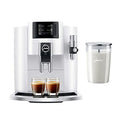 Piano White Automatic Espresso Machine with Glass Milk Container L866969
