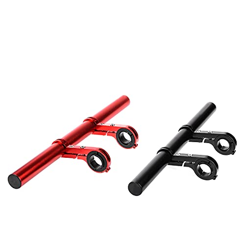 Black Aluminum Alloy 30cm Handlebar Extender U458075
