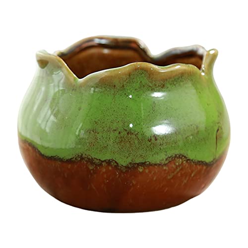 4×3 inch Ceramic Mini Plant Pots with Drainage White K567