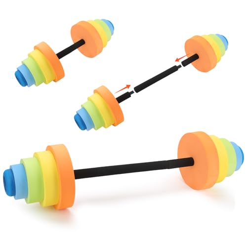 Adjustable Aquatic Exercise Dumbbells with 4 EVA Foam B529
