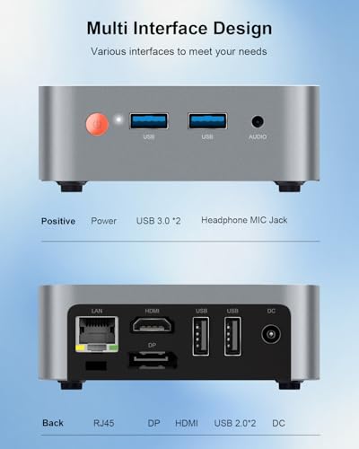 Mini PC with Intel CPU N150, 16 GB DDR4 RAM 512 GB M.2 SSD Z9774