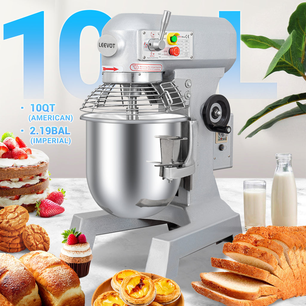 3-Speed Commercial Stand Mixer 10qt 500W C85303