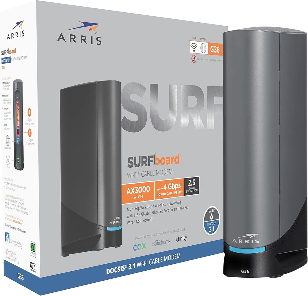 DOCSIS 3.1 Gigabit Cable Modem & AX3000 Wi-Fi 6 Router U761