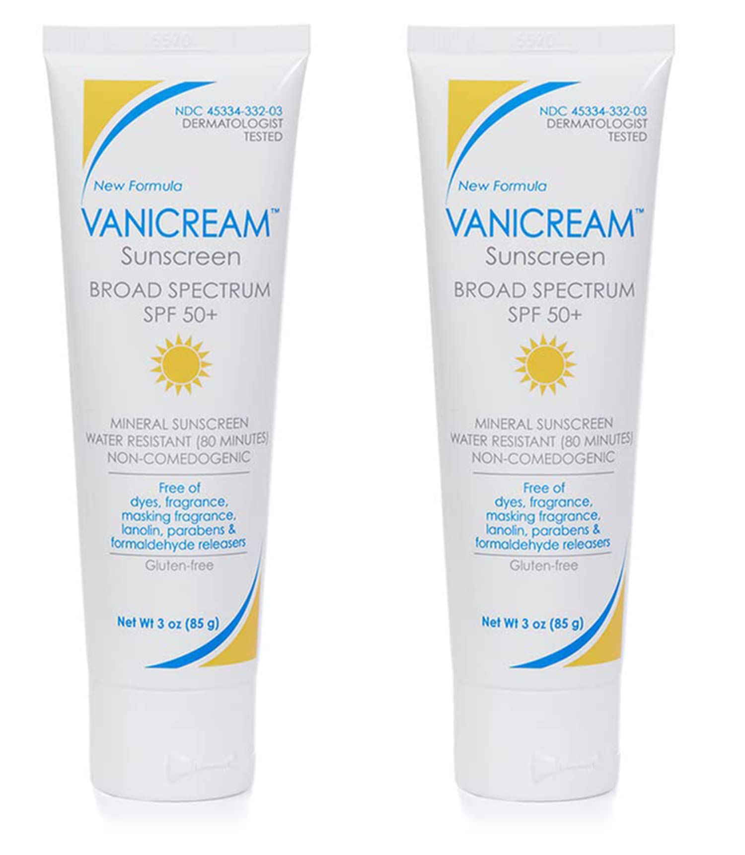 Sunscreen Broad Spectrum Spf 50+ 3 Ounce (Pack Of 2) F887