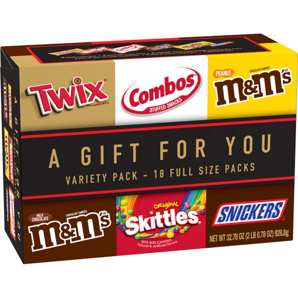 18 Full Size Candy Bars Gift Box, 2.78 pounds N802