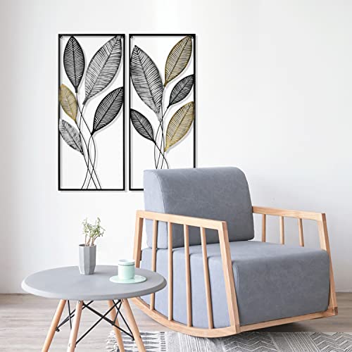 Metal Wall Decor Set of 2, 14" W x 35" H I13375