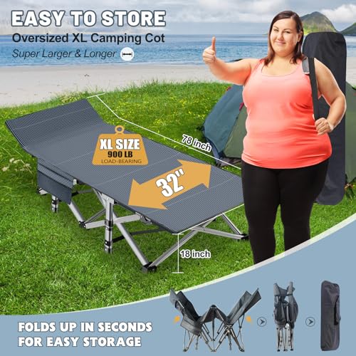 Folding Camping Cot with Carry Bags A308