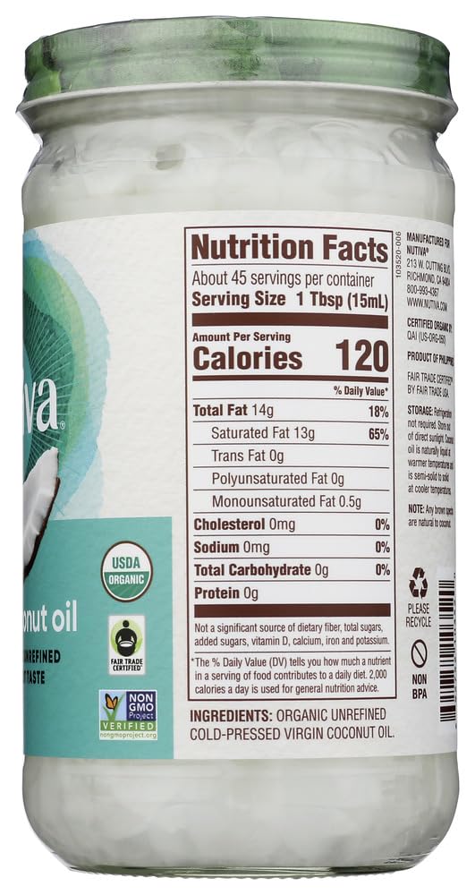 Organic Extra Virgin Coconut Oil, 23 fl oz C129