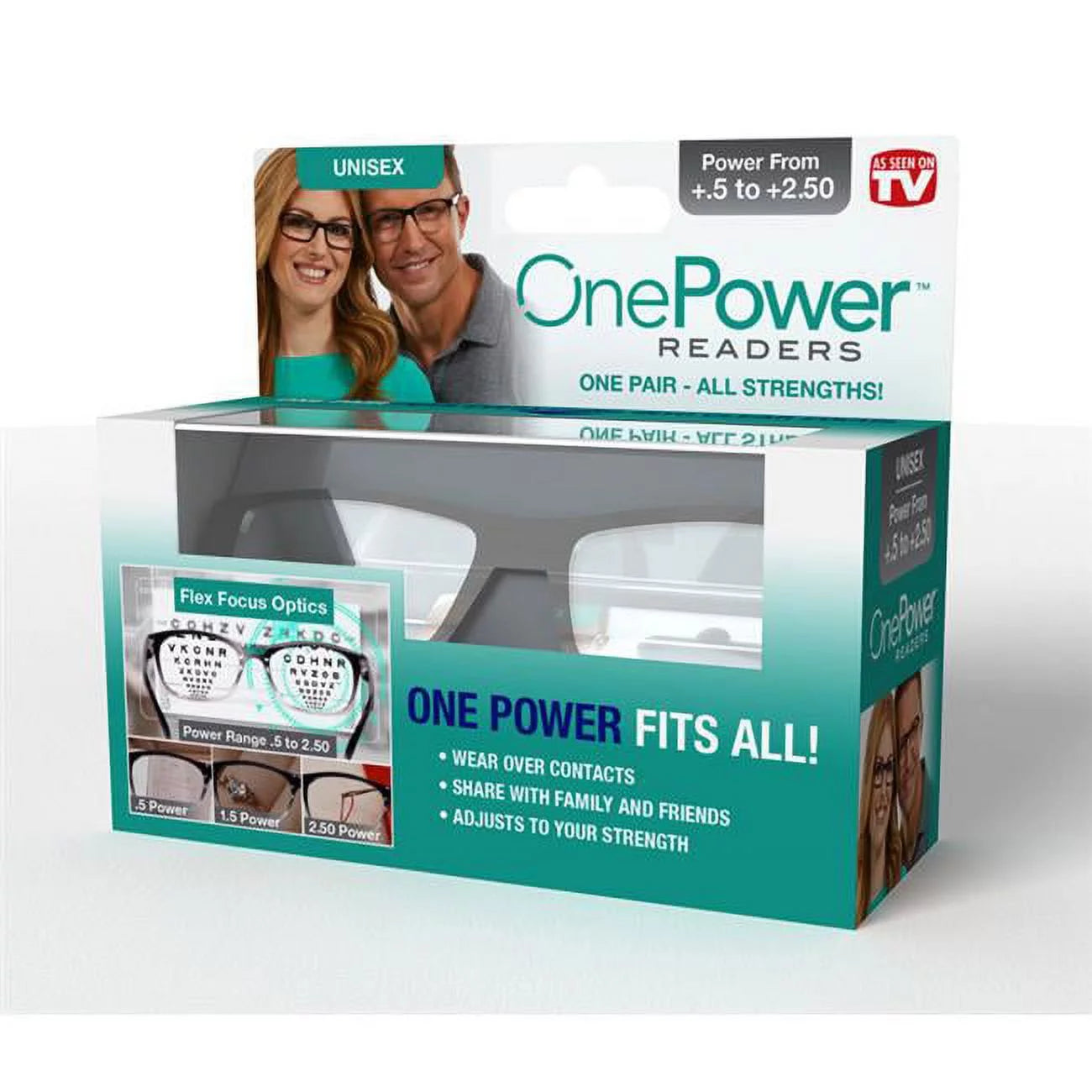 Black Reading Glasses 2.5 oz R7537