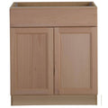 Unfinished Beech Frameless Base Cabinet with Drawer W845062