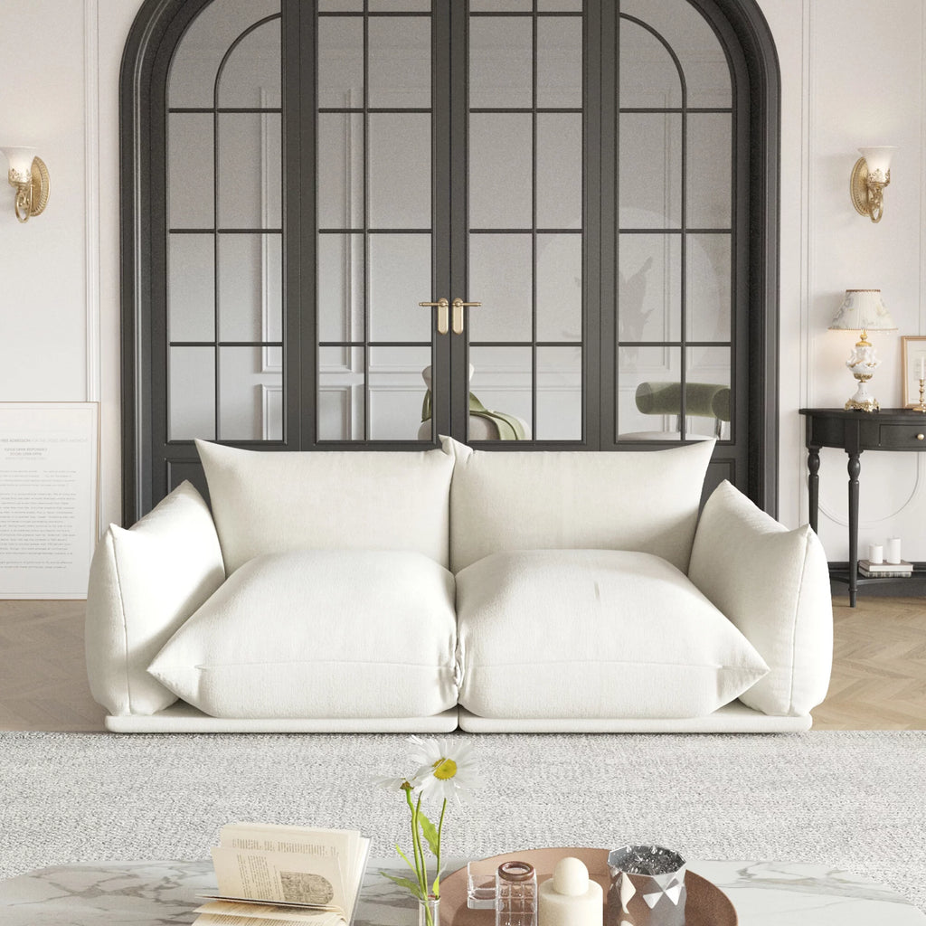 Beige Chenille Modular Sectional Sofa A347177